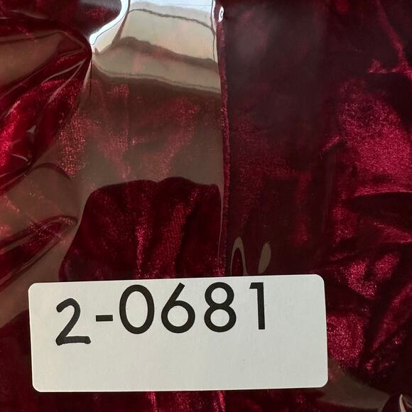 Jody California Crushed Velvet Full Skirt Small Red Whimsygoth Cosplay Holiday - Picture 8 of 8